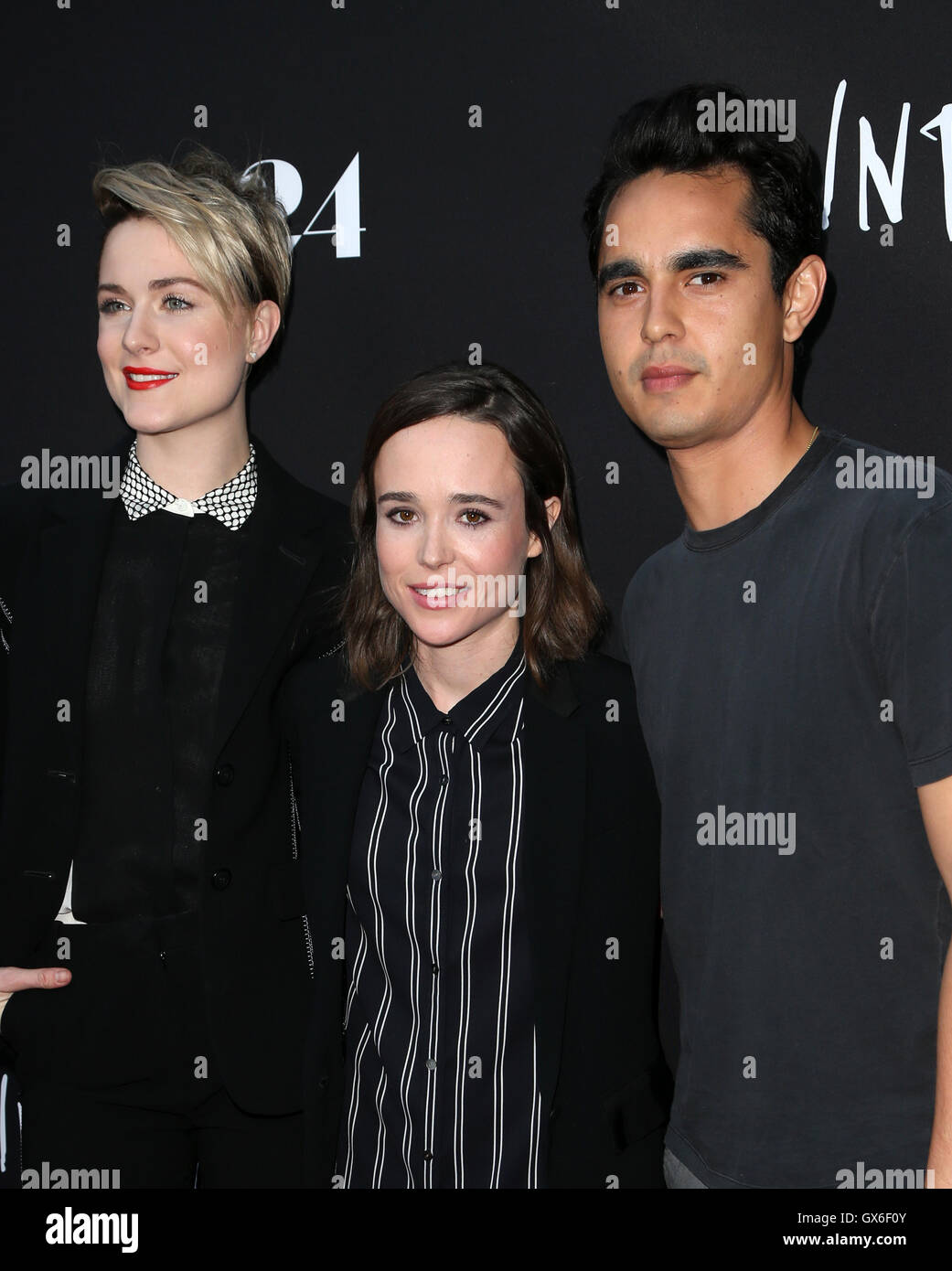 Premiere of A24's 'Into The Forest' - Arrivals Featuring: Evan Rachel Wood, Ellen  Page, Max Minghella Where: Los Angeles, California, United States When: 22  Jun 2016 Stock Photo - Alamy