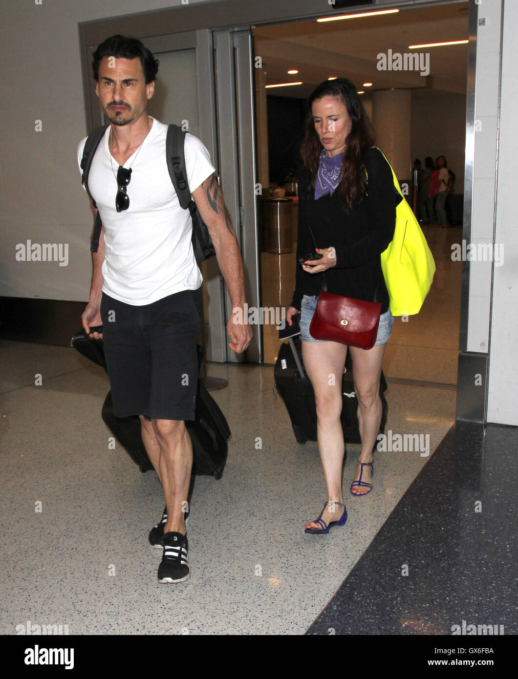 Juliette Lewis arrives at Los Angeles International (LAX) Airport