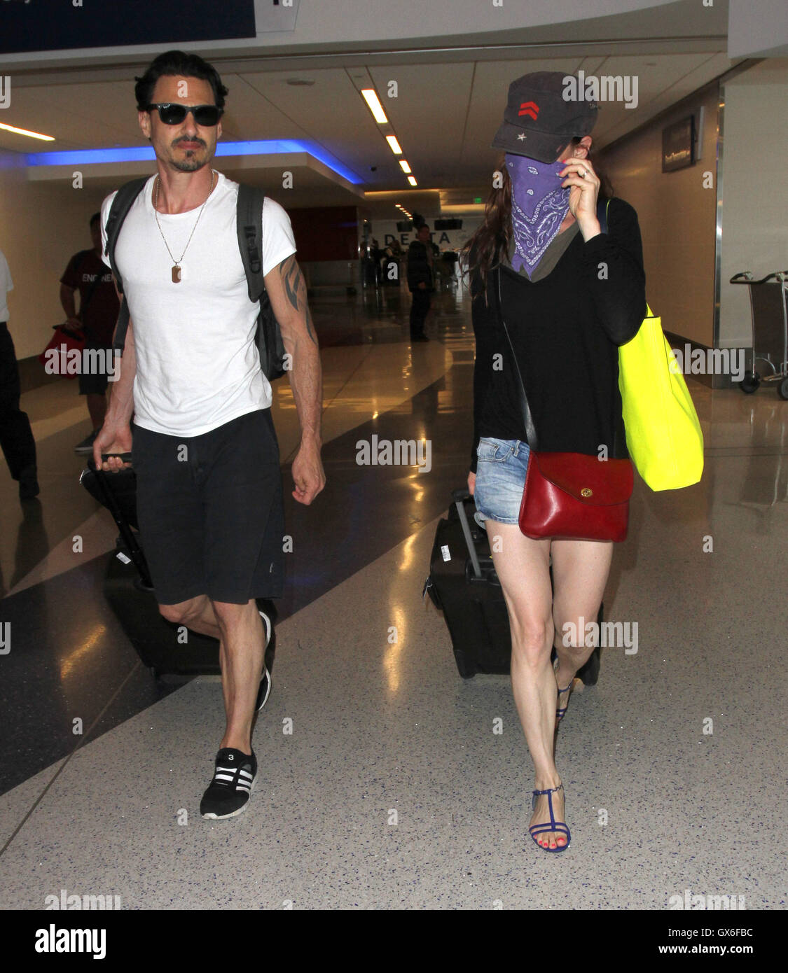 Juliette Lewis arrives at Los Angeles International (LAX) Airport