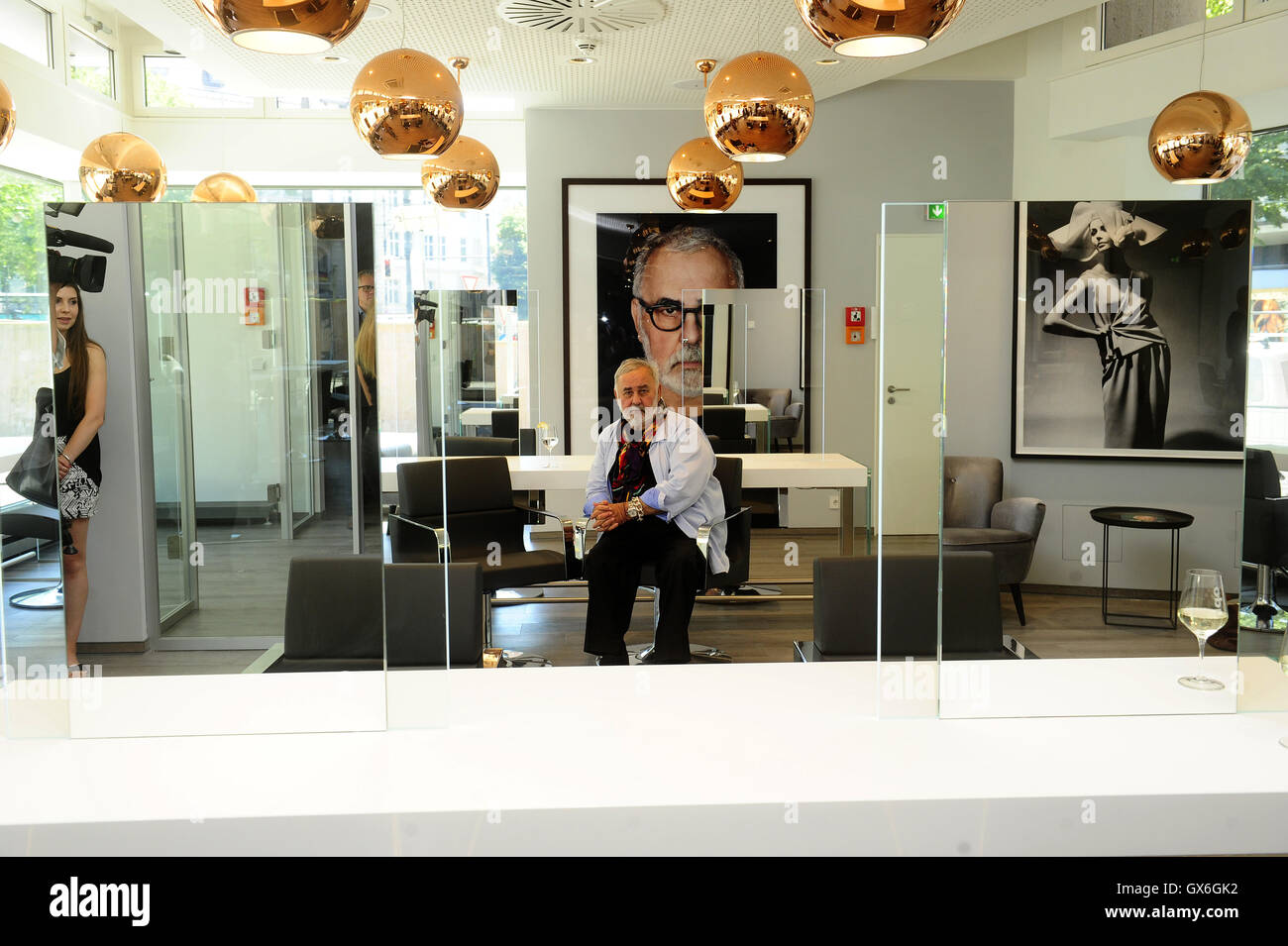 Udo Walz Launching His New Hair Salon At Kurfurstendamm Featuring