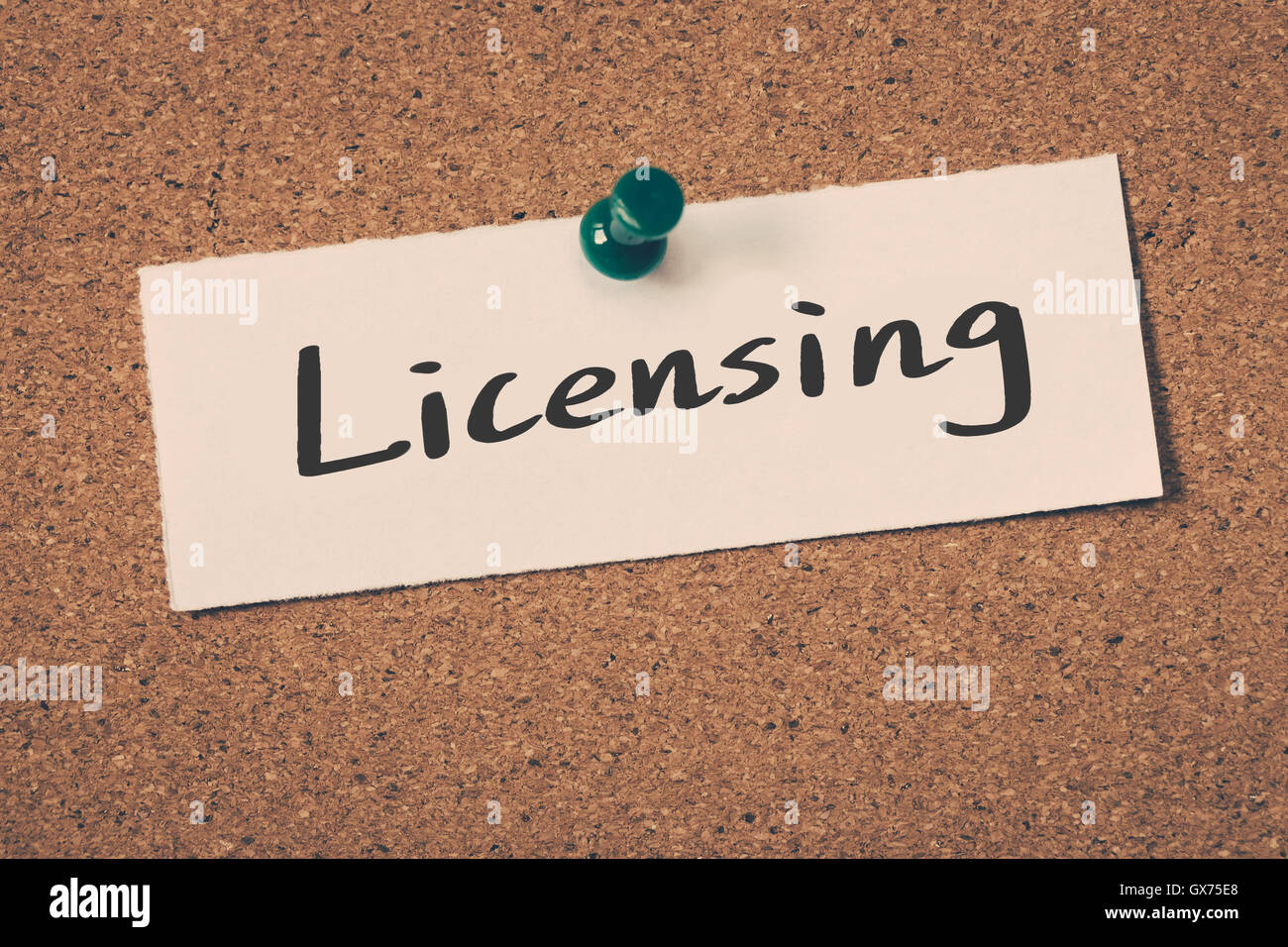 Licensing Stock Photo