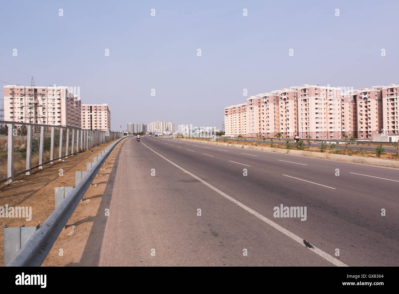 Outer Ring Road in Hyderabad,India Stock Photo