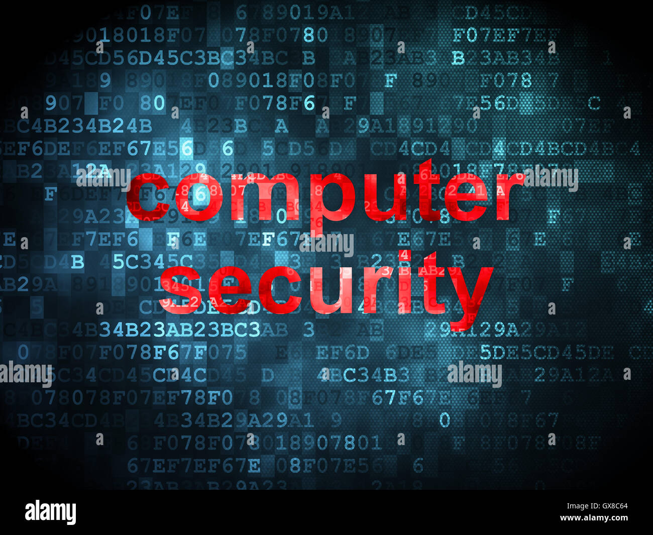 Protection concept: Computer Security on digital background Stock Photo ...
