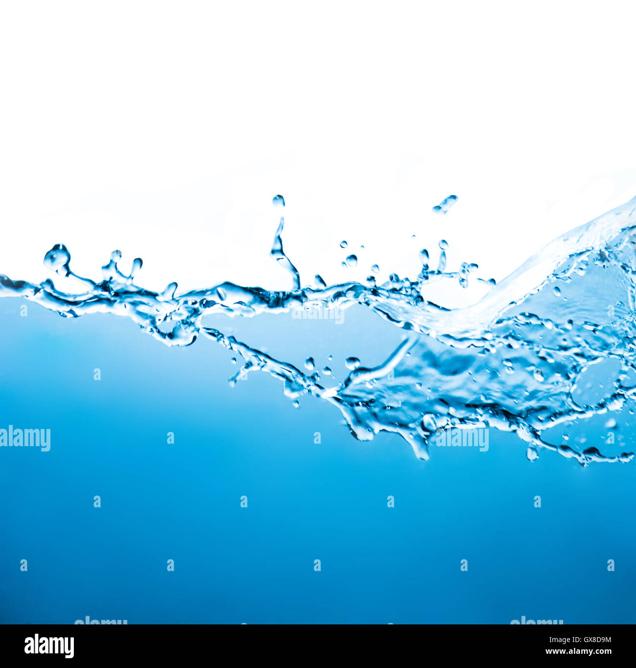 splashes of water Stock Photo
