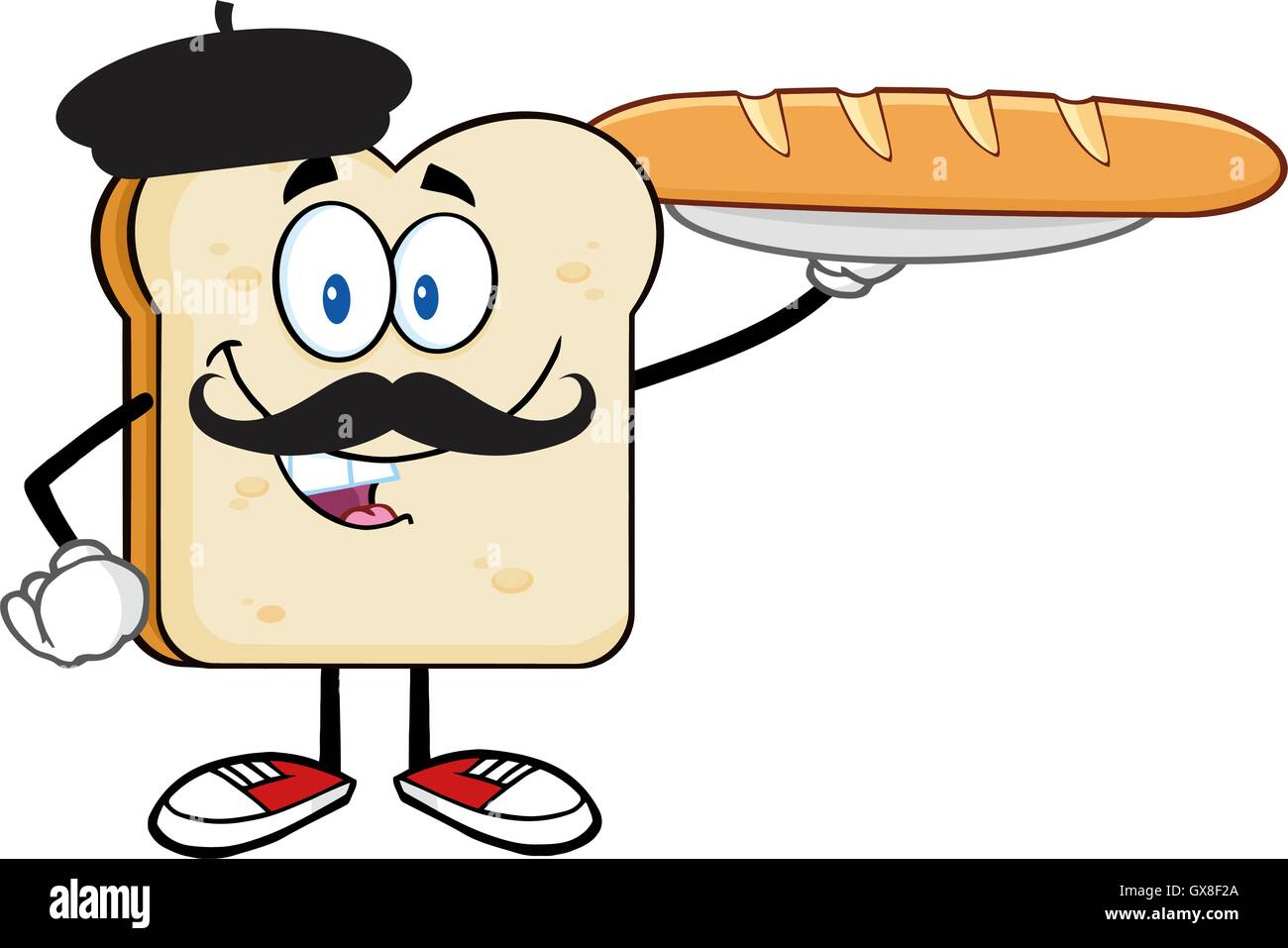 Cartoon baguette hi-res stock photography and images - Alamy