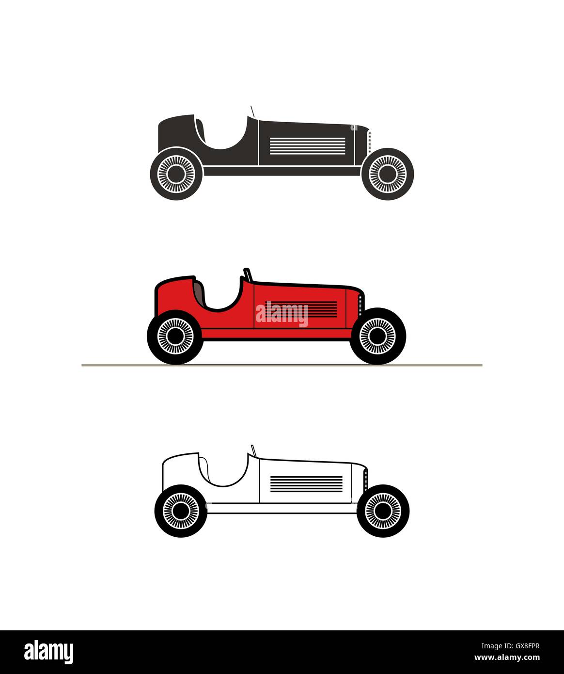 Nostalgia racing Stock Vector Images - Alamy