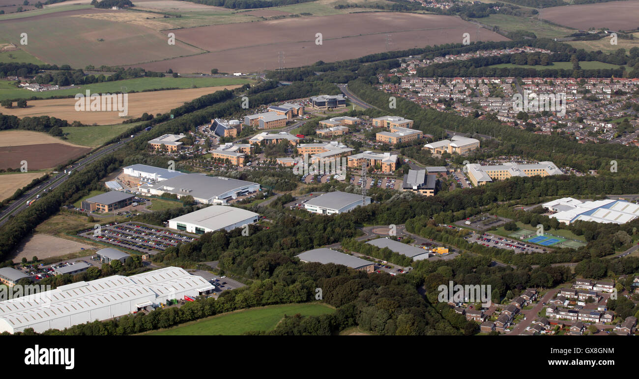 aerial view of Doxford Park business estate in Sunderland, UK Stock Photo
