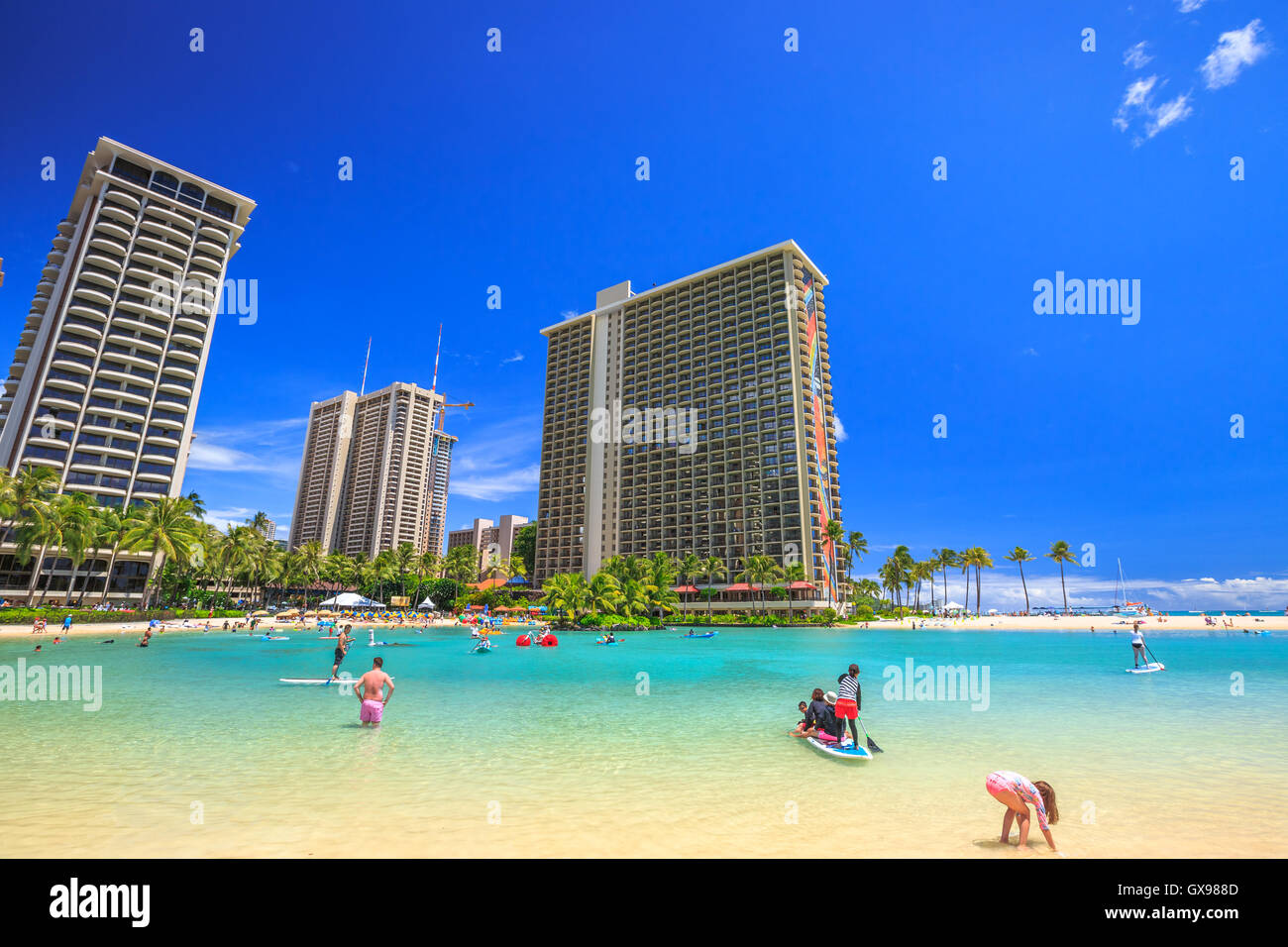 Hilton Hawaiian Village Waikiki Beach Resort High Resolution Stock ...