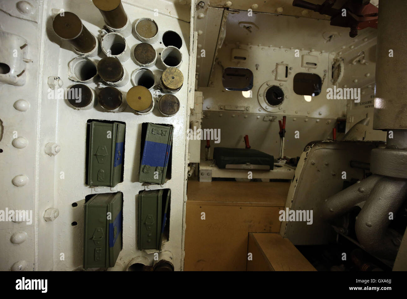 The Inside Of A Replica Mark IV World War One Tank At The Bovington the-inside-of-a-replica-mark-iv-world-war-one-tank-at-the-bovington