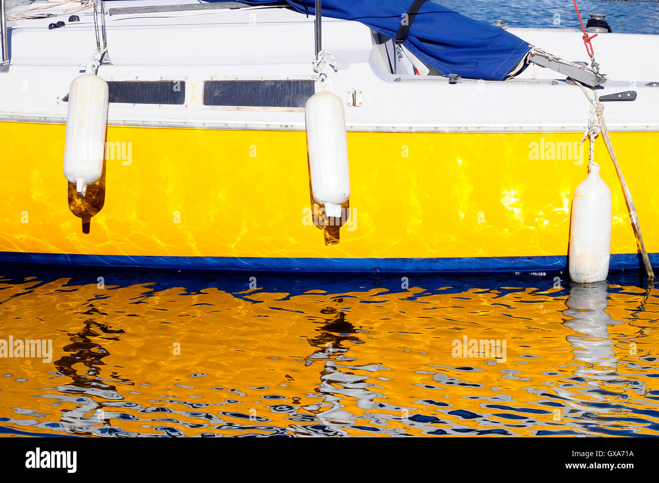 Blue and yellow sail hires stock photography and images Alamy