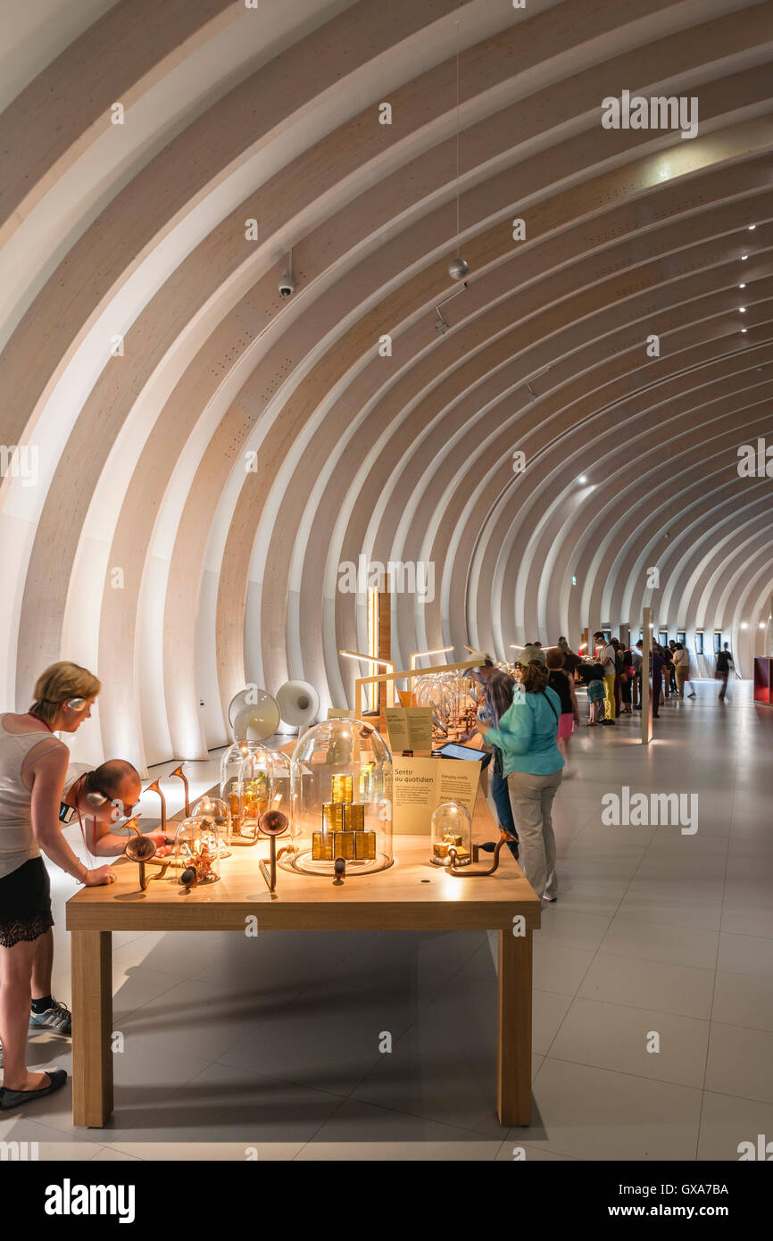 Exhibitions displays showing harvests, fermentation, maturation and ...