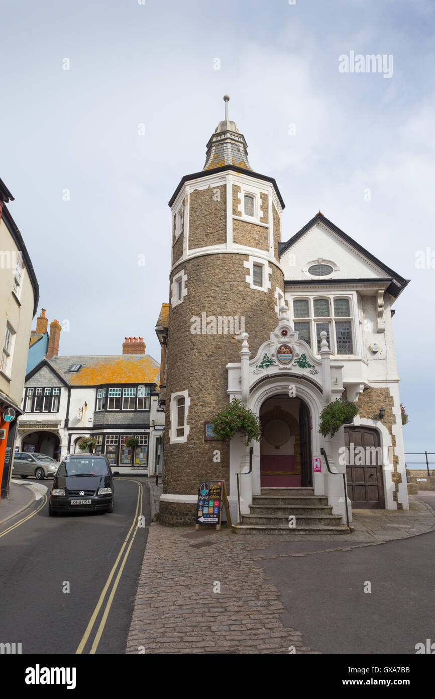 Old buildings in the town of Lyme Regis, Dorset UK Stock Photo