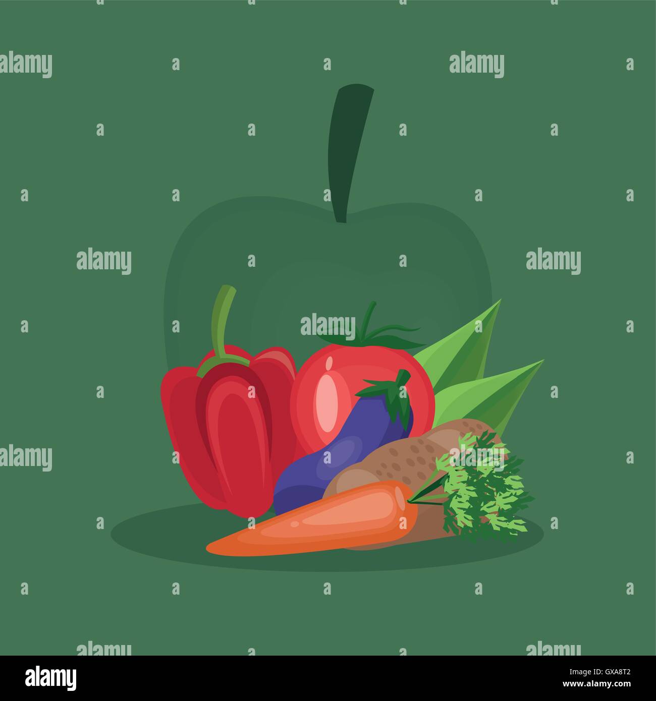 assorted healthy food icons image Stock Vector Image & Art - Alamy