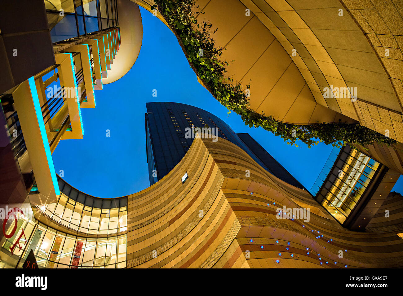 Japan, Honshu island, Kansai, Osaka, Namba Parks mall. Stock Photo