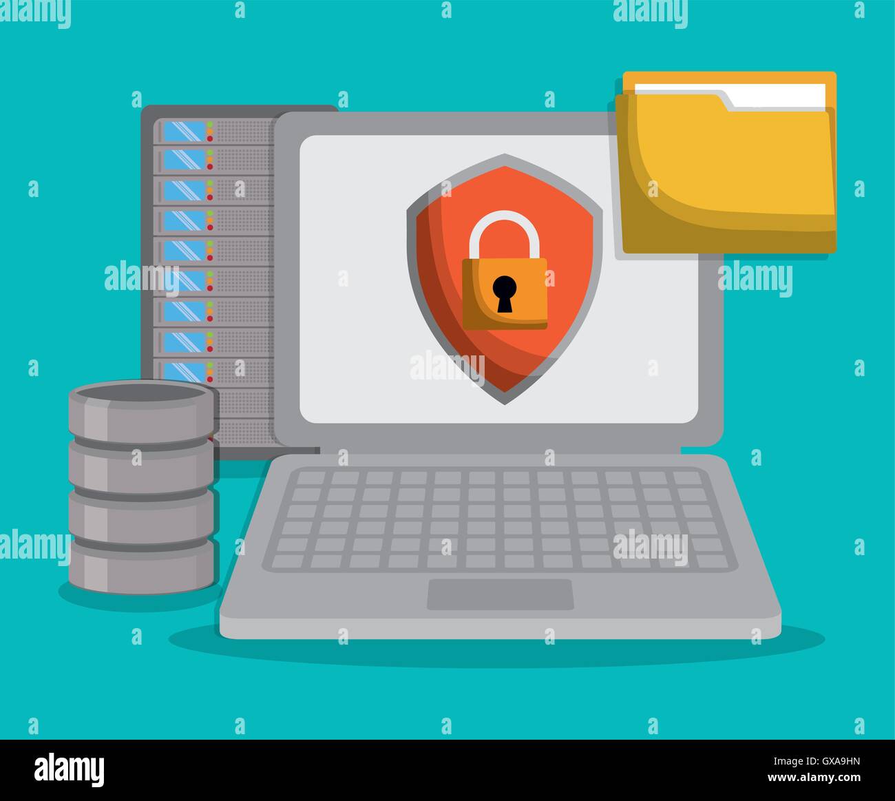 Data center and web hosting design Stock Vector Image & Art - Alamy