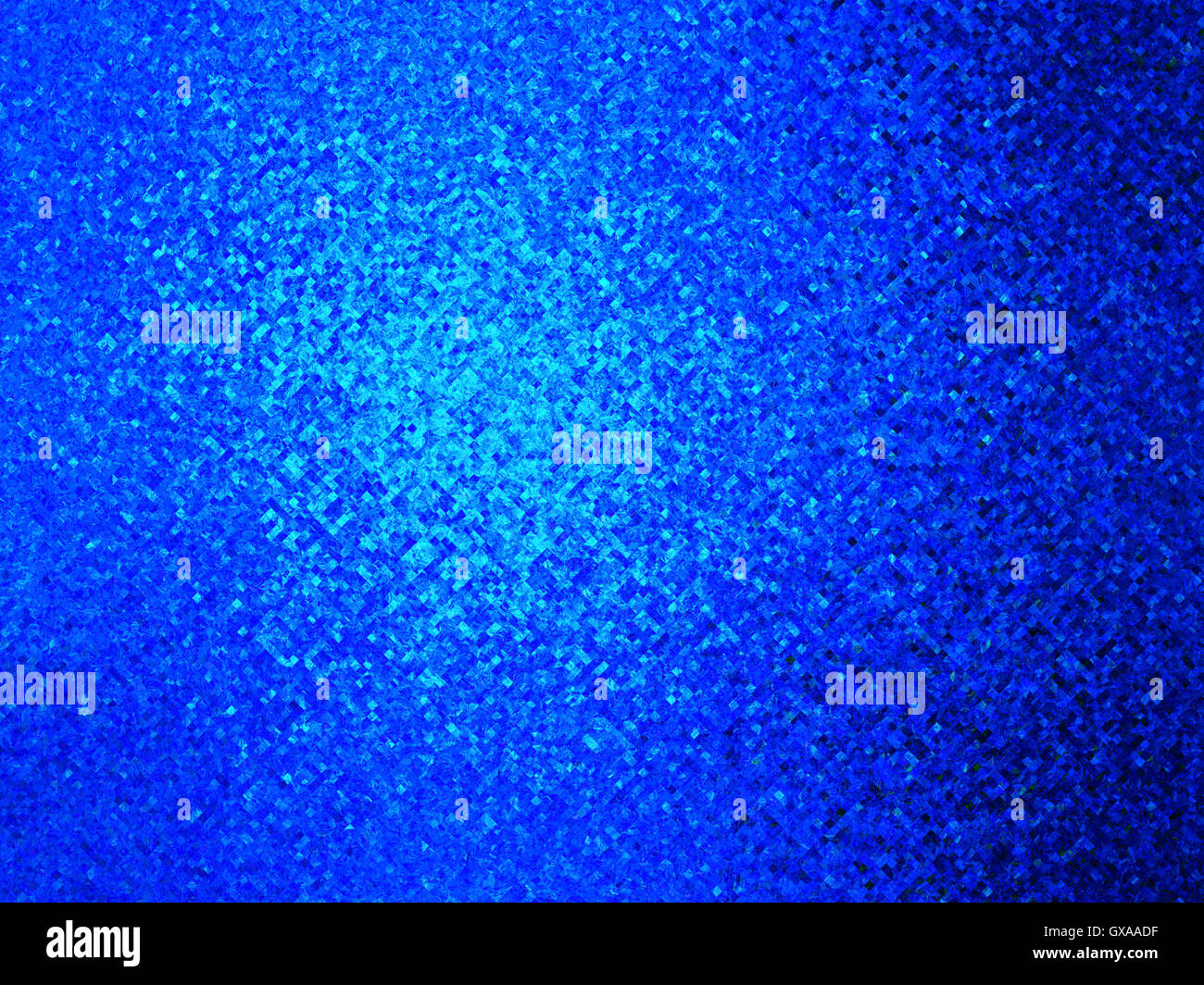 An abstract cold blue mosaic background with a pattern of light and ...