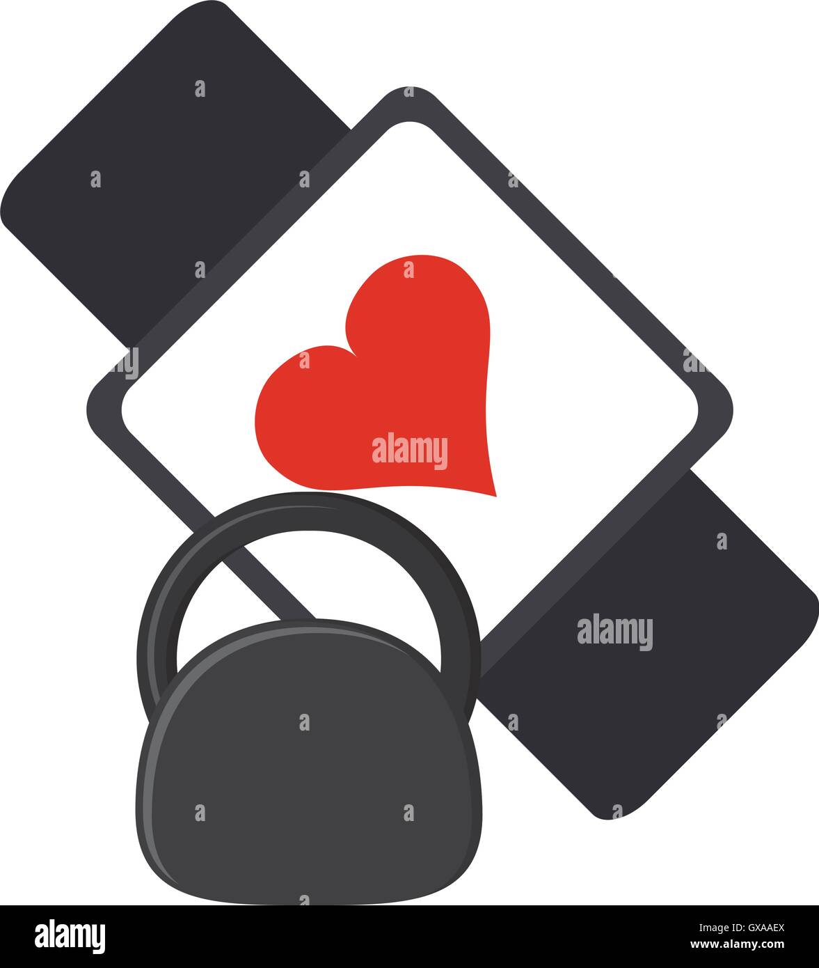 heart rate wrist monitor and kettlebell icon Stock Vector Image & Art ...