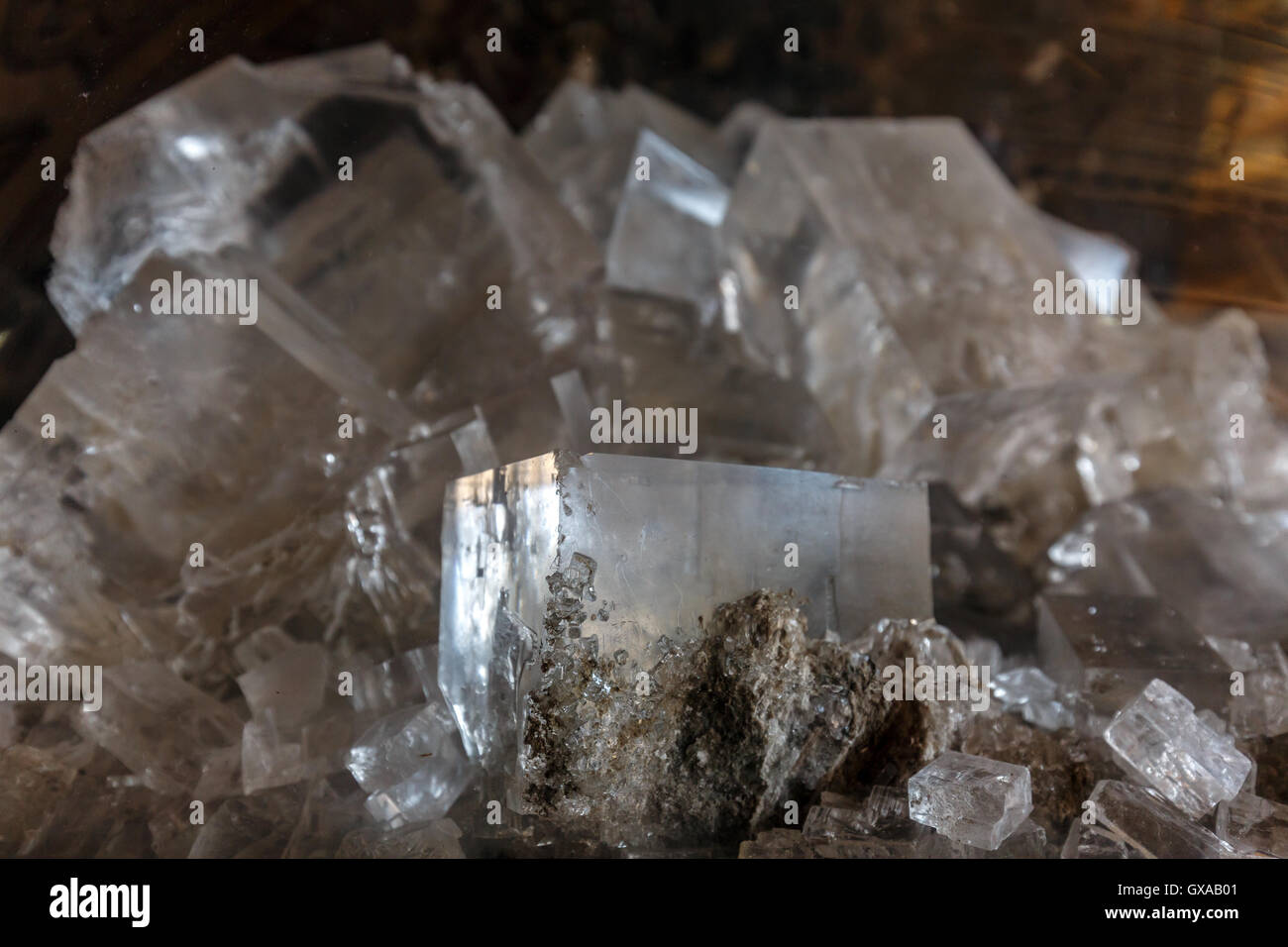 Closeup of salt crystals from a mine Stock Photo Alamy
