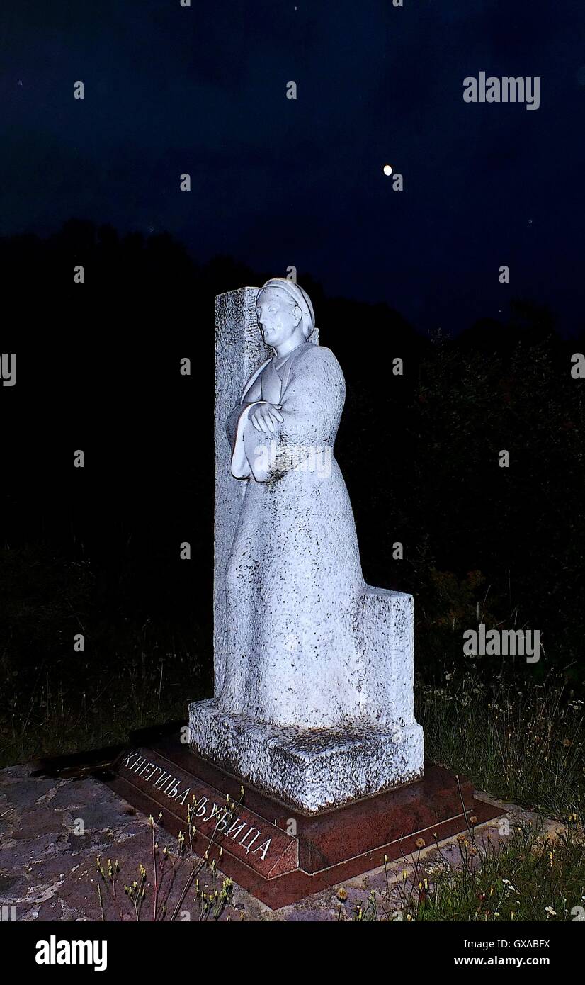 Princess Ljubica Obrenovic, the wife of Prince Milos Obrenovic,monument in hers home village Srezojevci,Serbia... Stock Photo