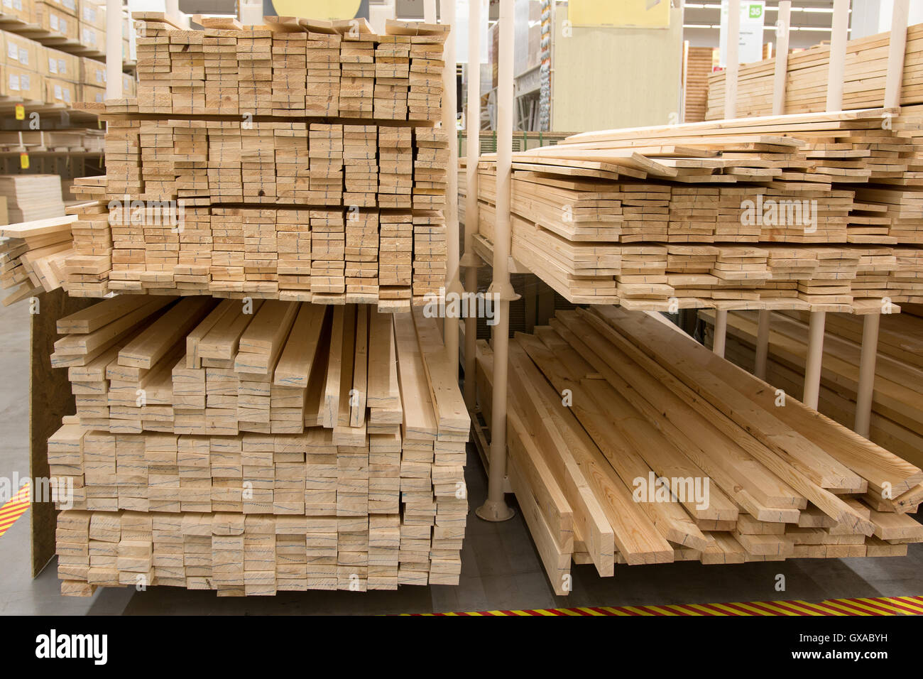 a wholesale store building materials from wood Stock Photo Alamy