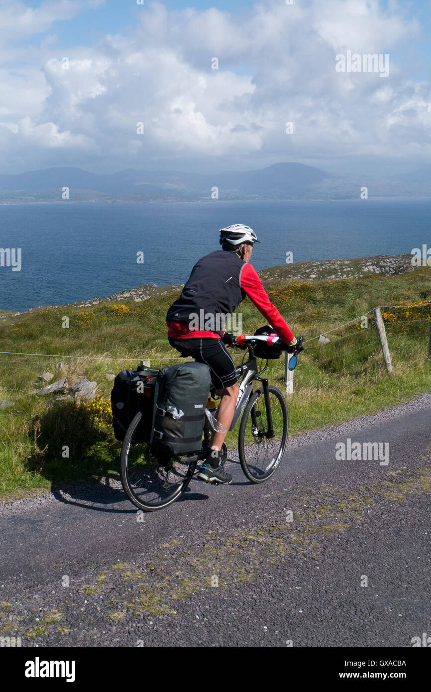 Cycling the Wild Atlantic Way, South West Ireland Stock Photo