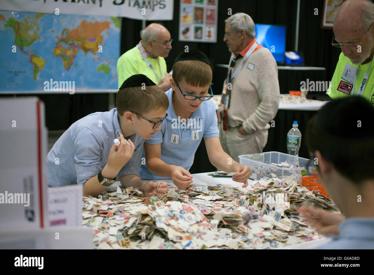 World Stamp ShowNY 2016 youth section for young stamp collectors in