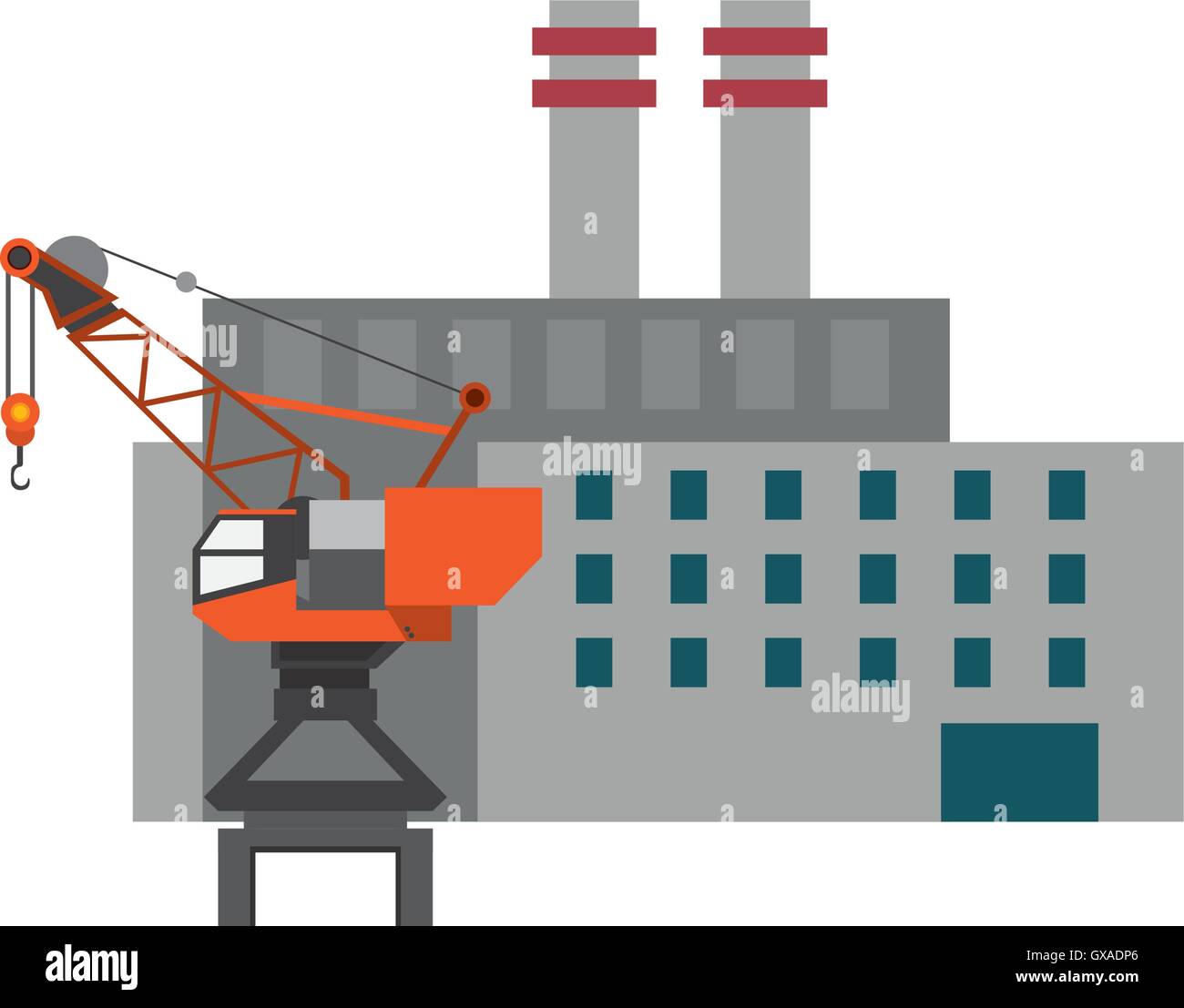 L crane Stock Vector Images - Alamy