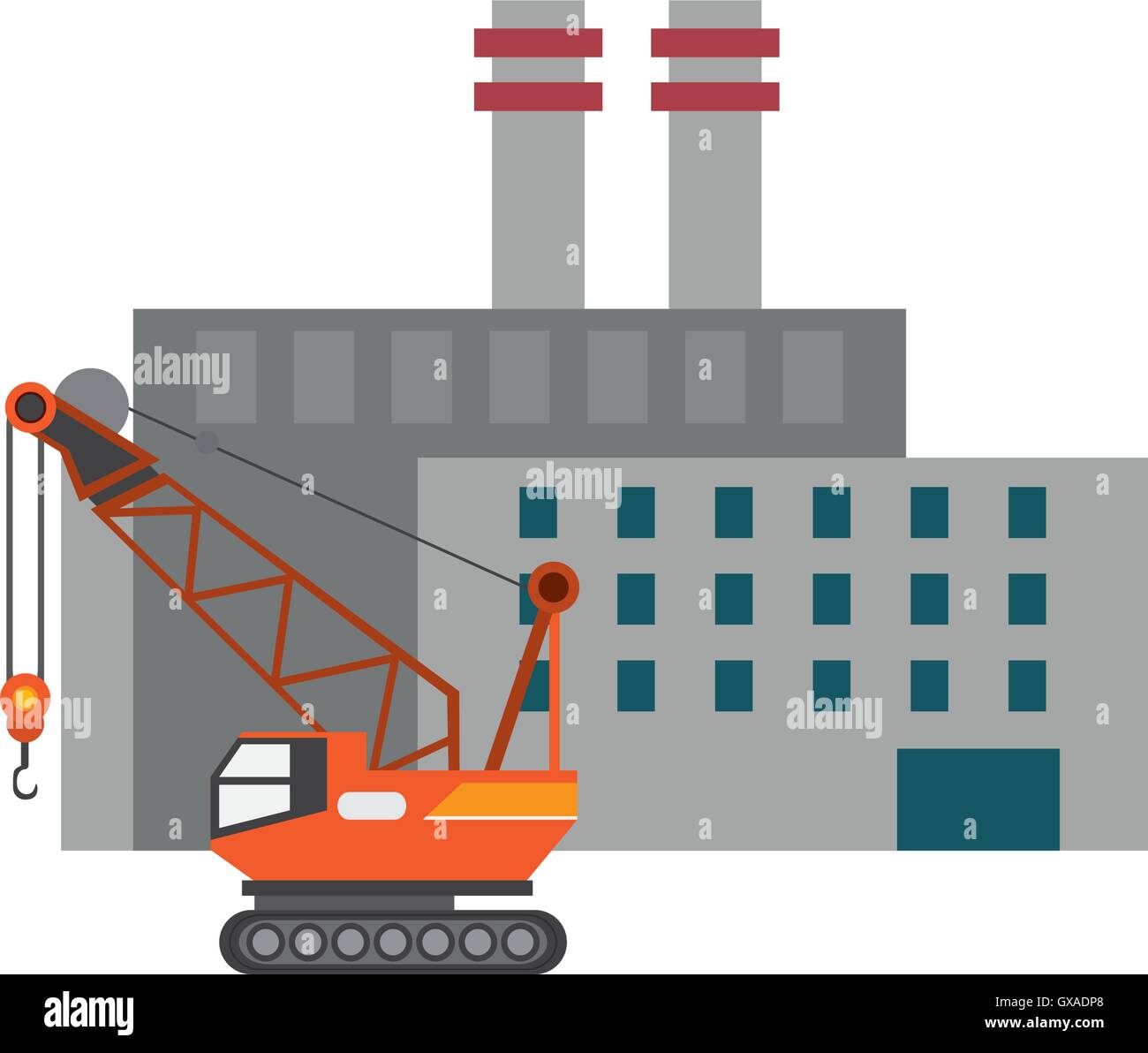 factory and industrial crane icon Stock Vector Image & Art - Alamy