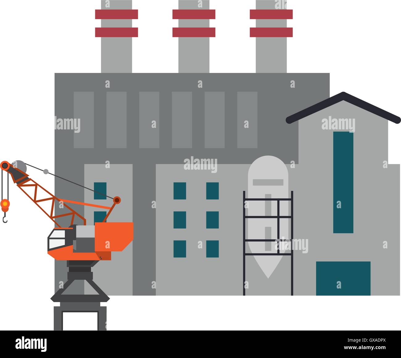 factory and industrial crane icon Stock Vector Image & Art - Alamy