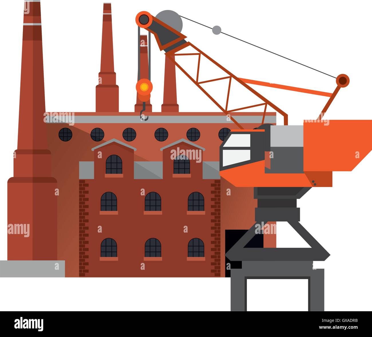factory and industrial crane icon Stock Vector Image & Art - Alamy