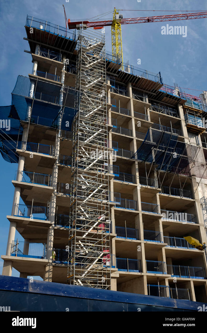 Greenwich Peninsula Construction Stock Photo Alamy