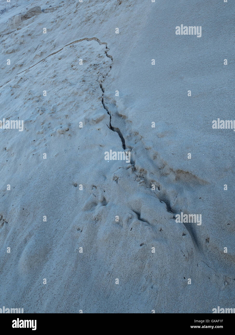 Collapse of the sand dune Stock Photo Alamy