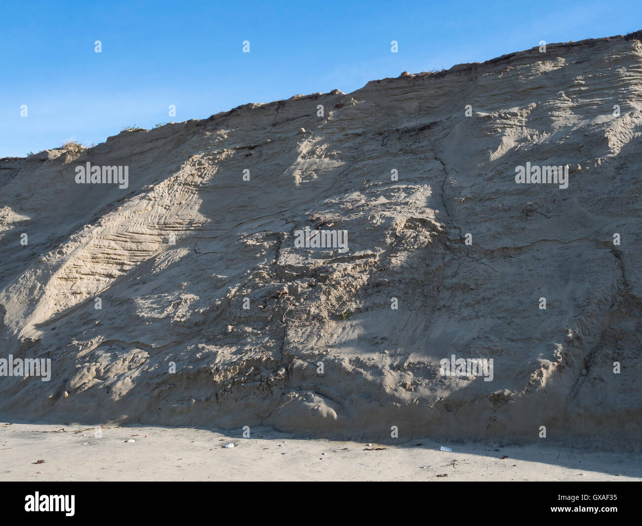 Collapse of the sand dune Stock Photo Alamy