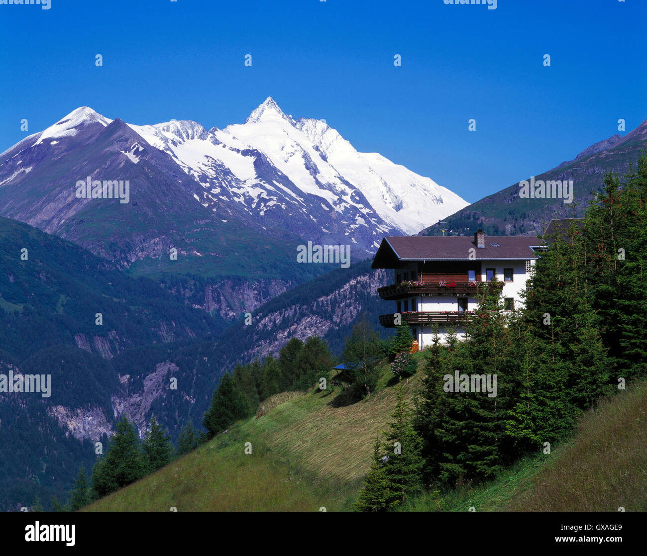Grossglockner, Hohe Tauern mountains, near Heiligenblut, Carinthia, Austria Stock Photo