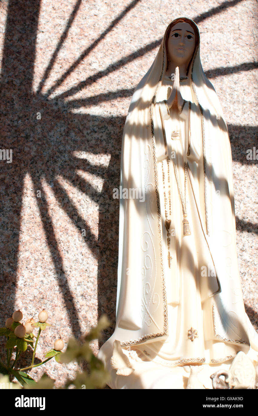 virgin Mary statue Stock Photo