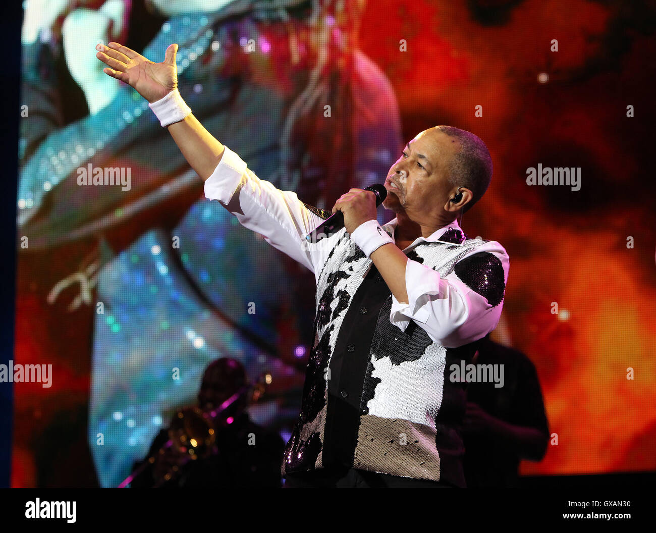 Earth, Wind and Fire performing at the O2 Arena in London on Friday 1st ...