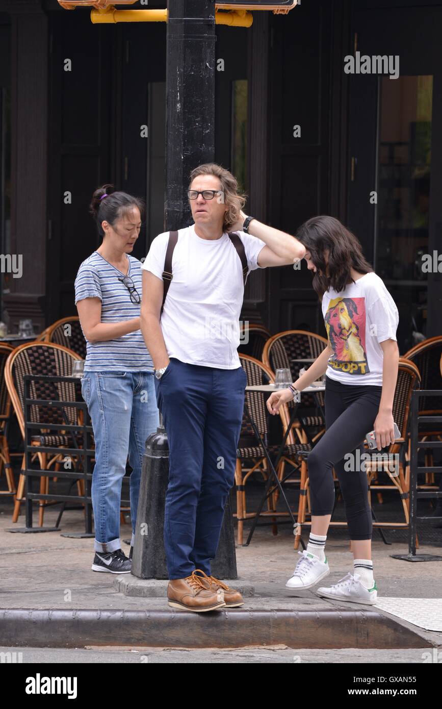 Simon Templeman and Rosalind Choa site seeing in New York  Featuring: Simon Templeman, Rosalind Choa Where: Manhattan, New York, United States When: 02 Jul 2016 Stock Photo