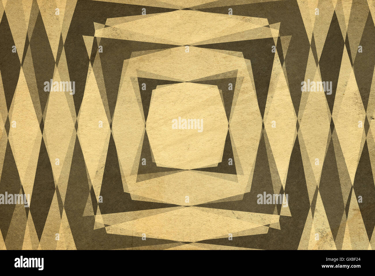 Sepia Shape Retro sepia squares and diamond shapes pattern Stock Photo - Alamy
