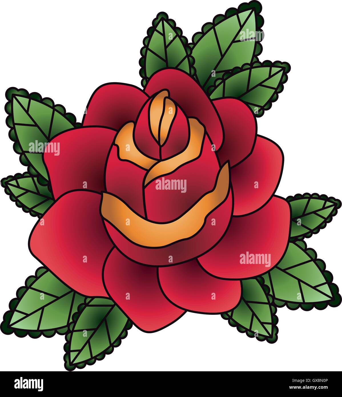 Isolated rose flower design Stock Vector Image & Art Alamy