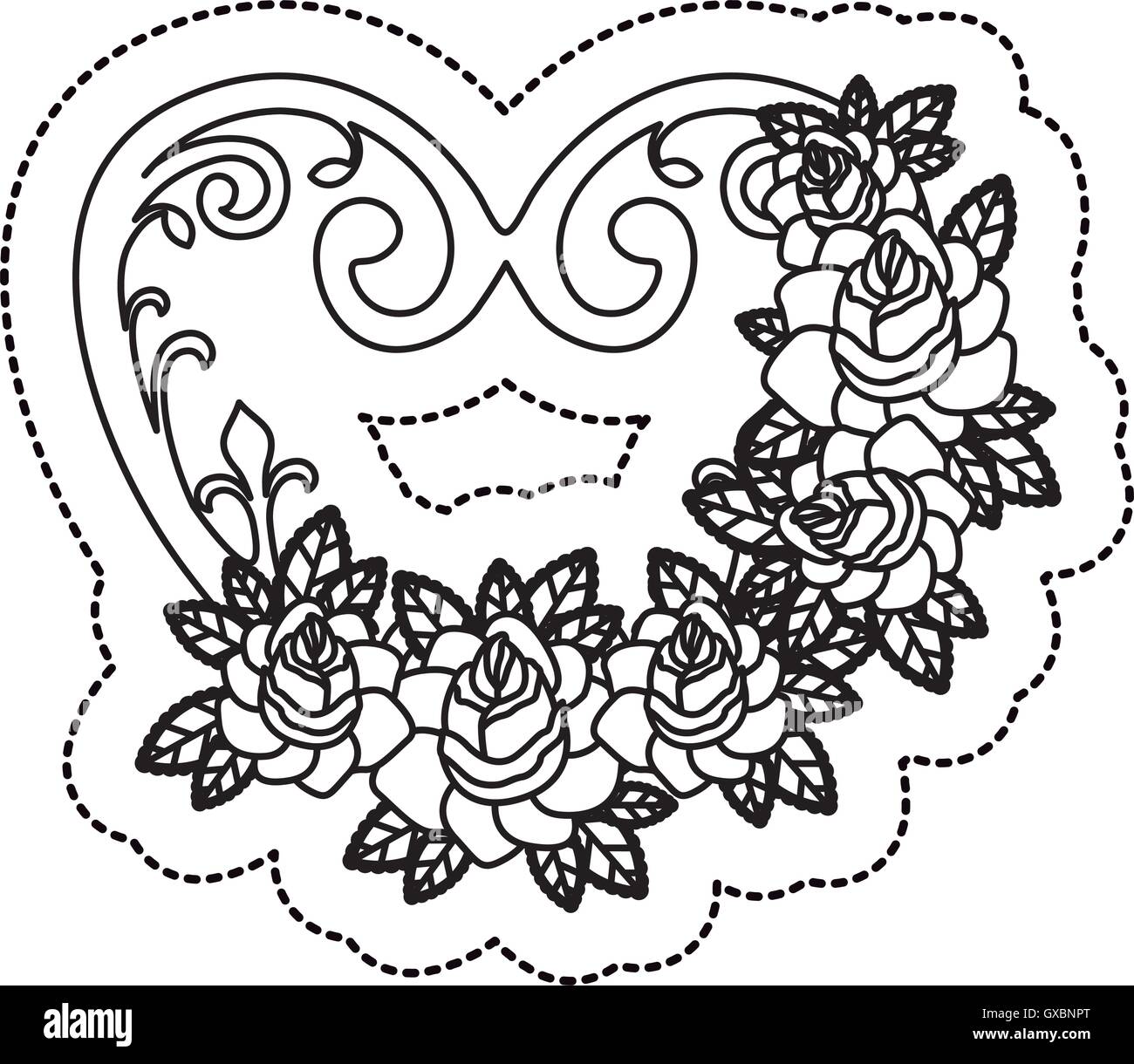 Isolated heart shape design Stock Vector Image & Art - Alamy