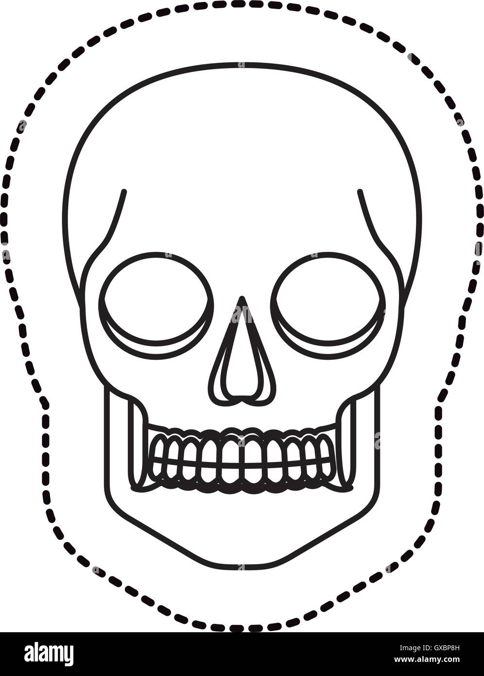 Isolated skull head design Stock Vector Image & Art - Alamy