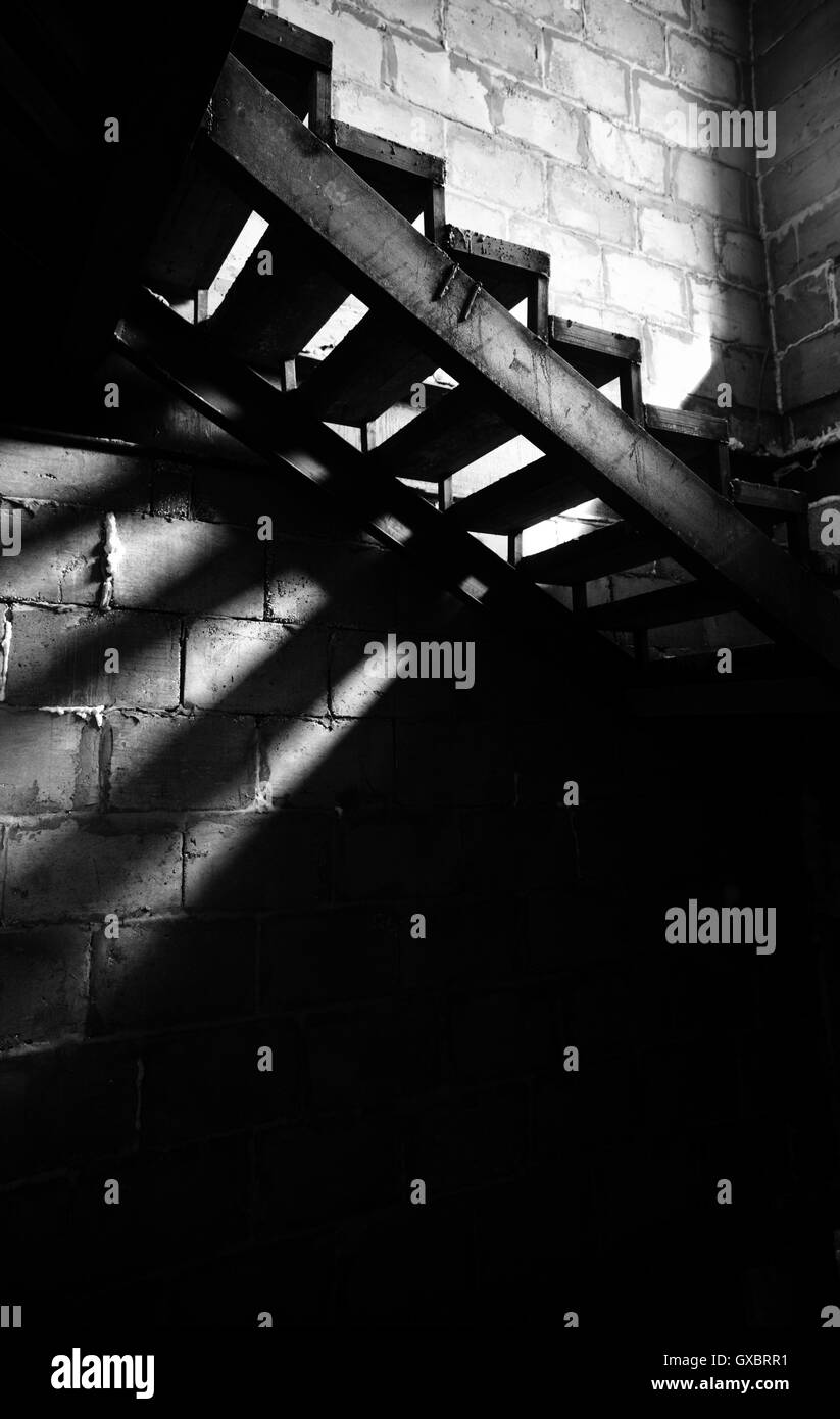 Stair danger Black and White Stock Photos & Images - Alamy