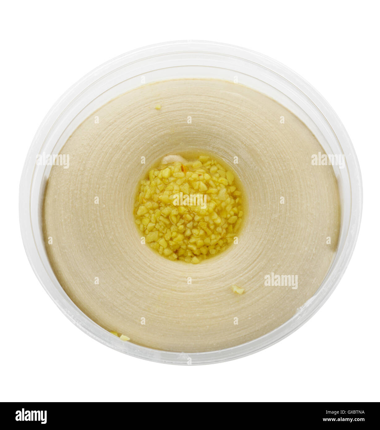 Top View Of Hummus Dip Stock Photo Alamy