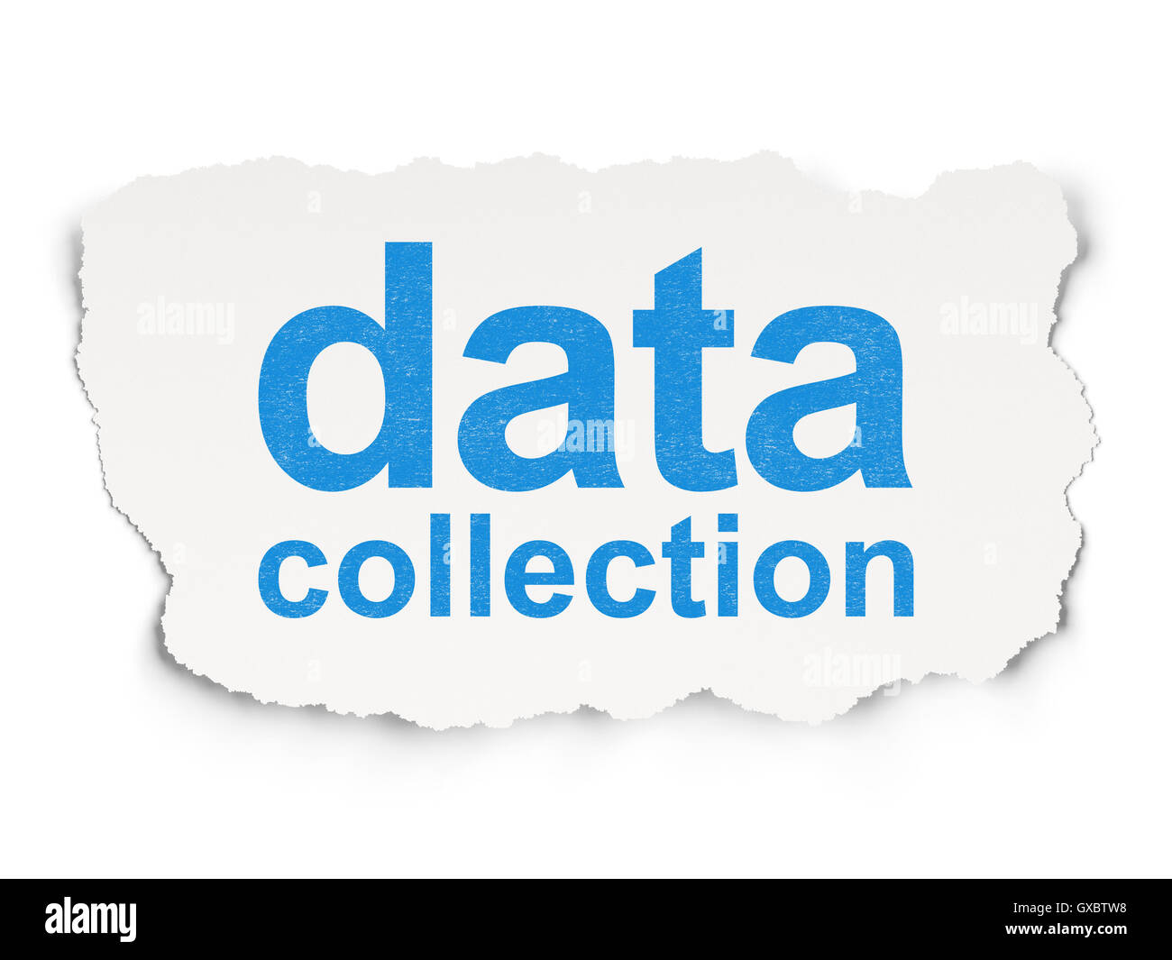 Information concept: Data Collection on Paper background Stock Photo
