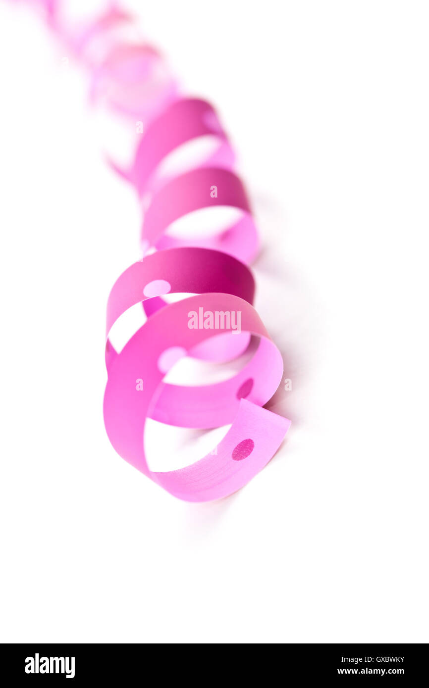 pink ribbon serpentine Stock Photo