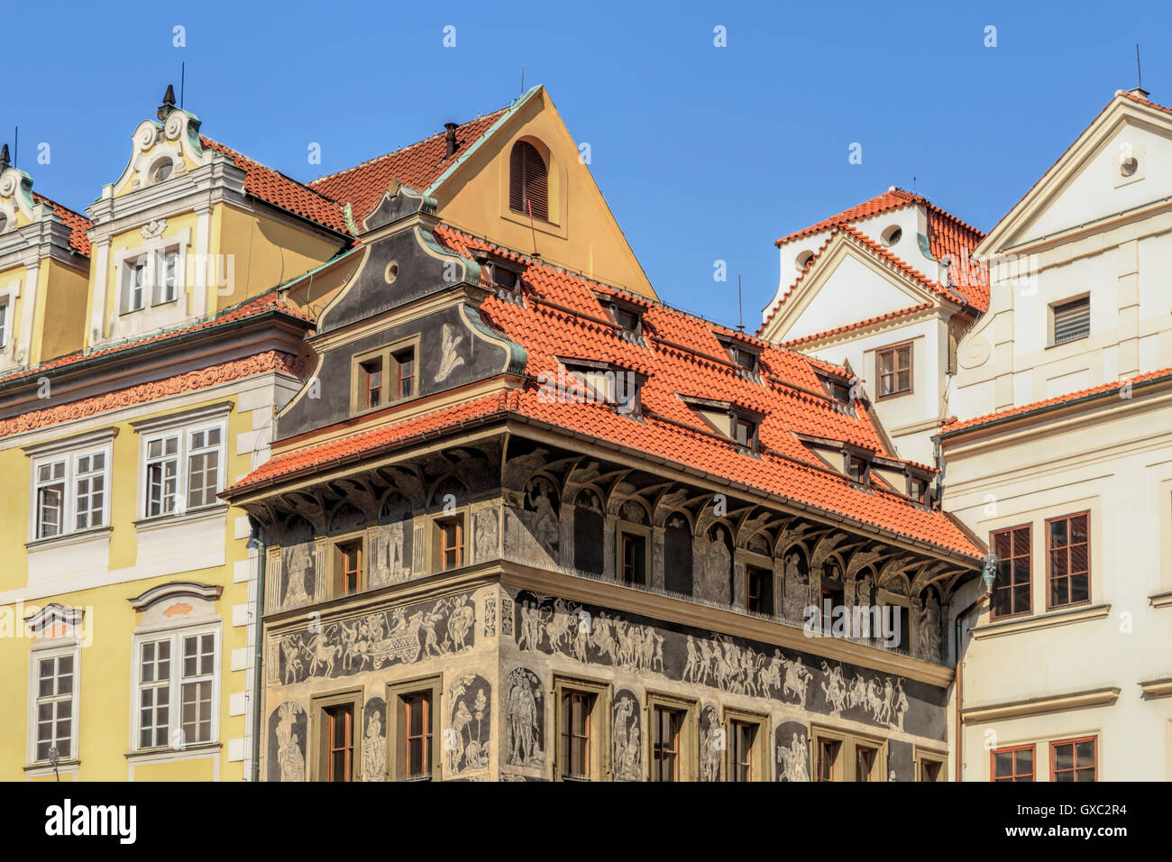 At The Minute House- Kafka family home in the Old Town Square (Staroměstské  náměstí) in the Old Town, Prague 1, Czech Republic Stock Photo - Alamy