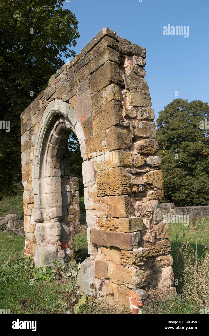 The ruins of Alvecote Priory near Polesworth, Warwickshire Stock Photo