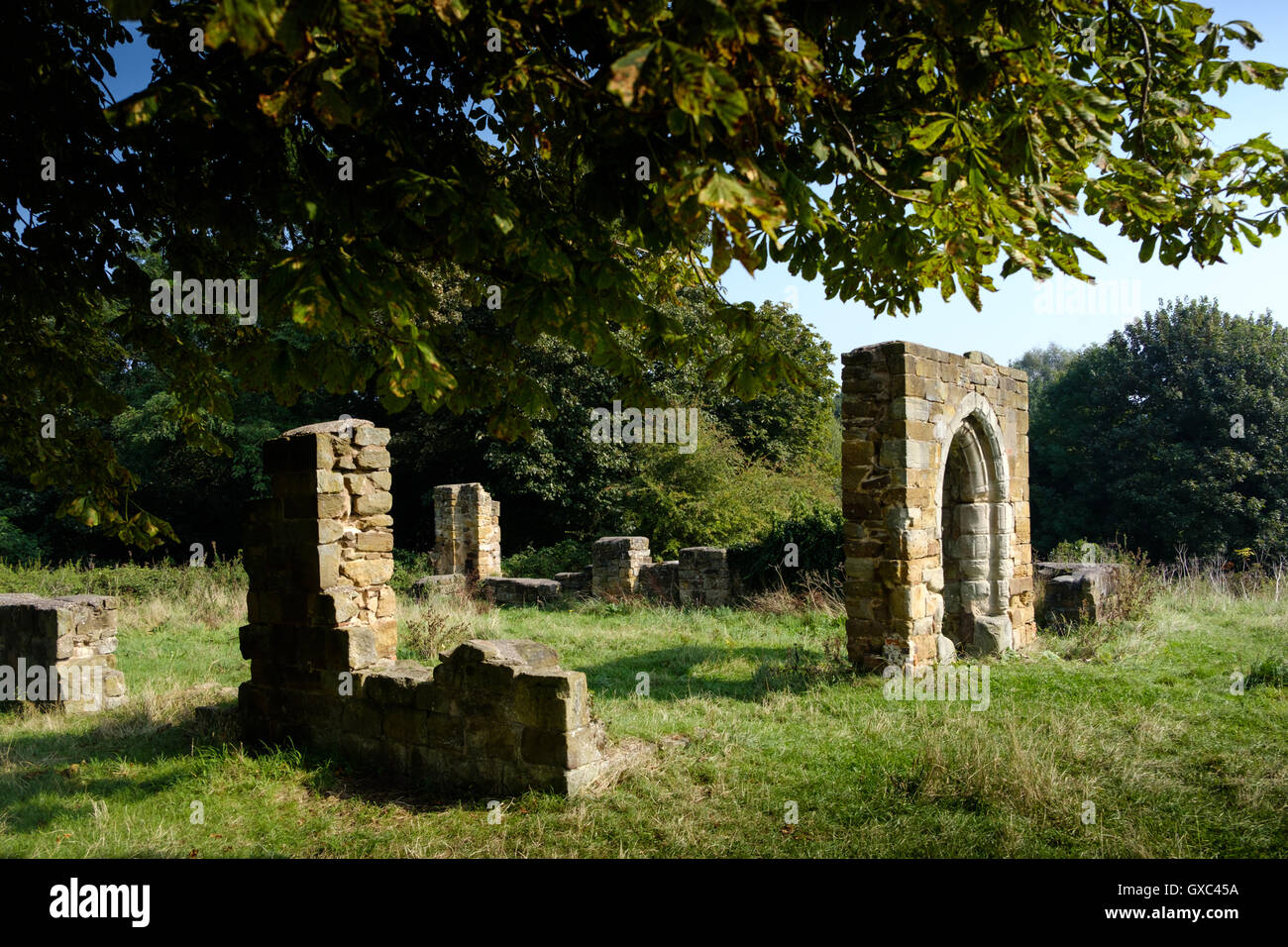 The ruins of Alvecote Priory near Polesworth, Warwickshire Stock Photo
