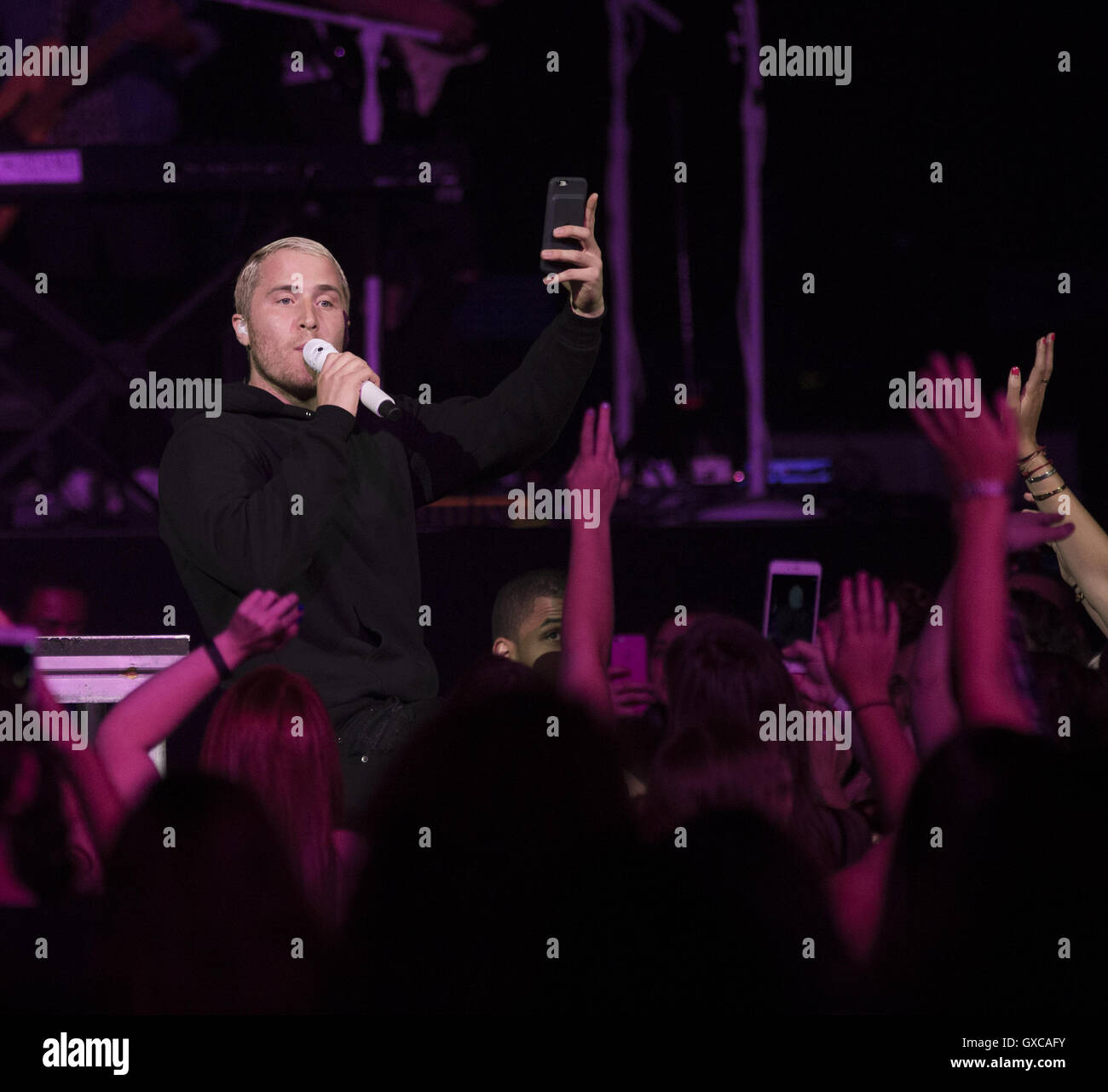Mike Posner Opening Act Future Now Tour at Barclay Center  Featuring: Mike Posner Where: New York, New York, United States When: 08 Jul 2016 Stock Photo