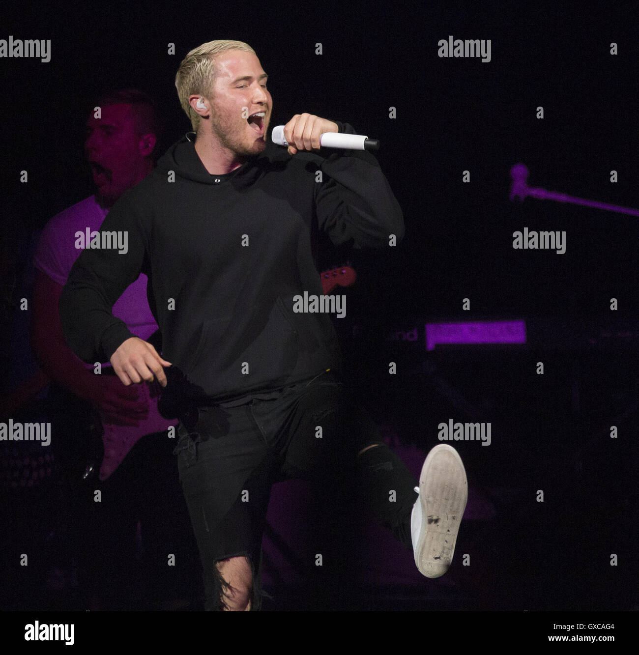 Mike Posner Opening Act Future Now Tour at Barclay Center  Featuring: Mike Posner Where: New York, New York, United States When: 08 Jul 2016 Stock Photo
